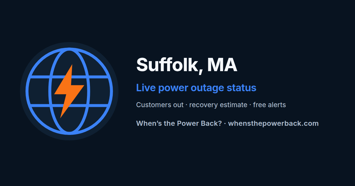 Boston, MA — live power outage tracker