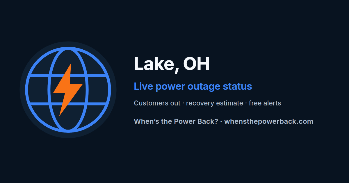 Lake County, OH — live power outage tracker