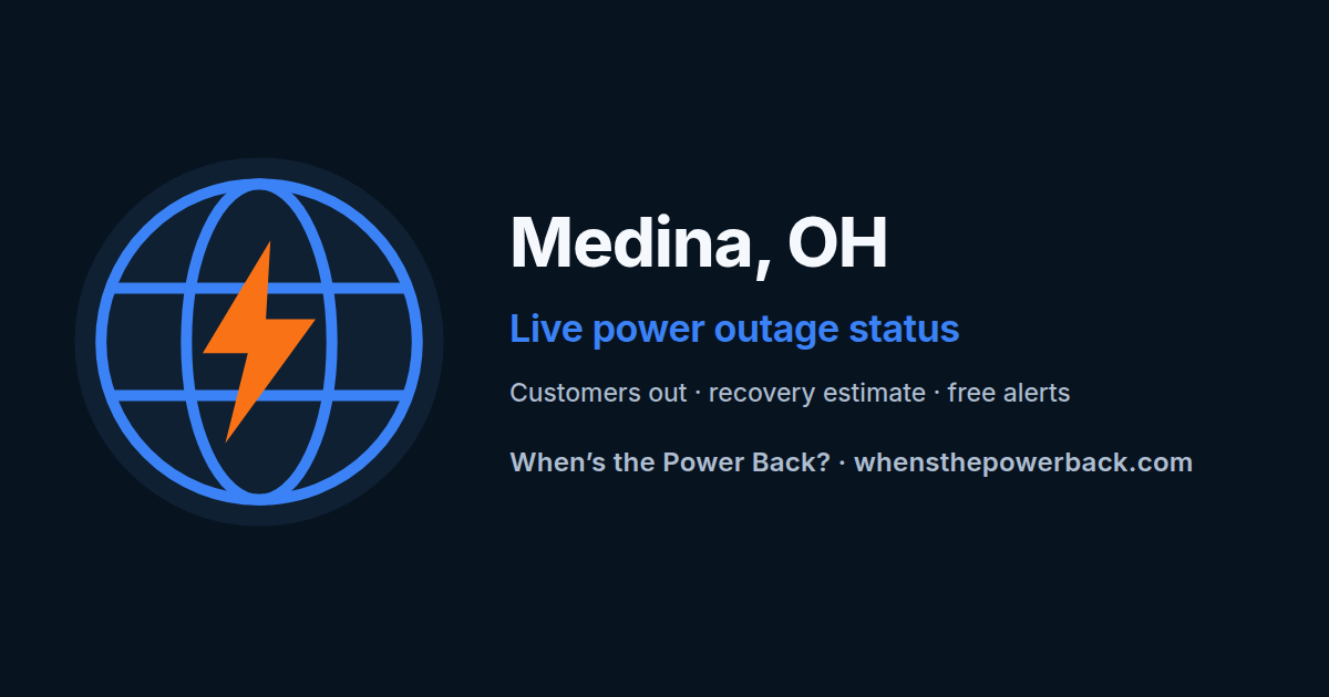 Medina County, OH — live power outage tracker