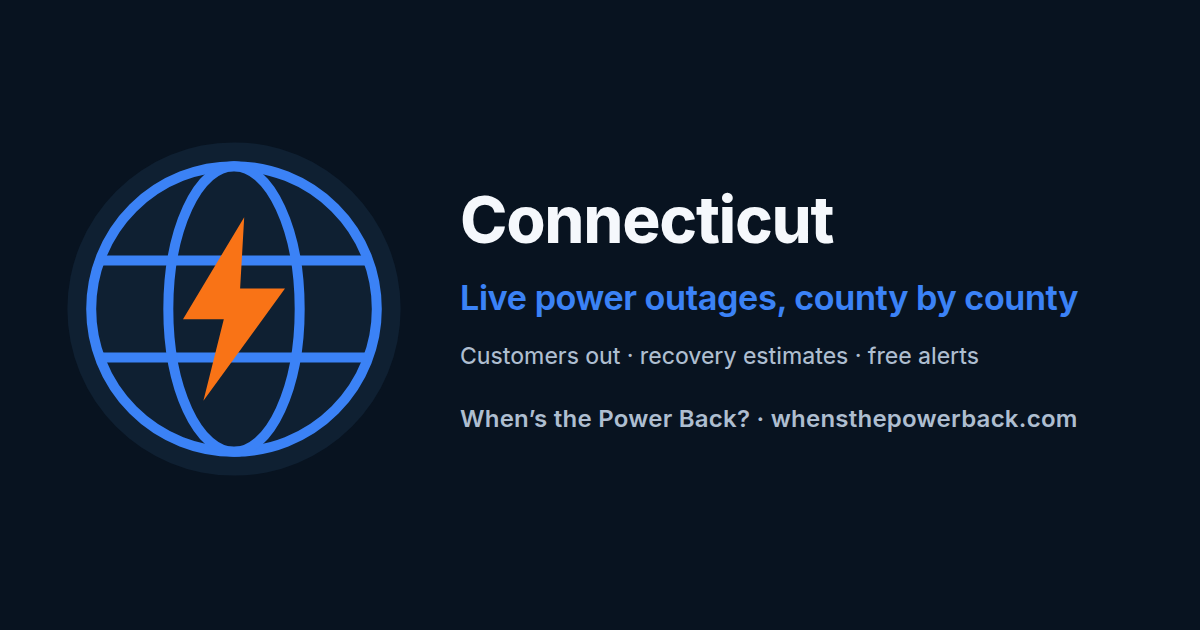 Middletown, CT — live power outage tracker