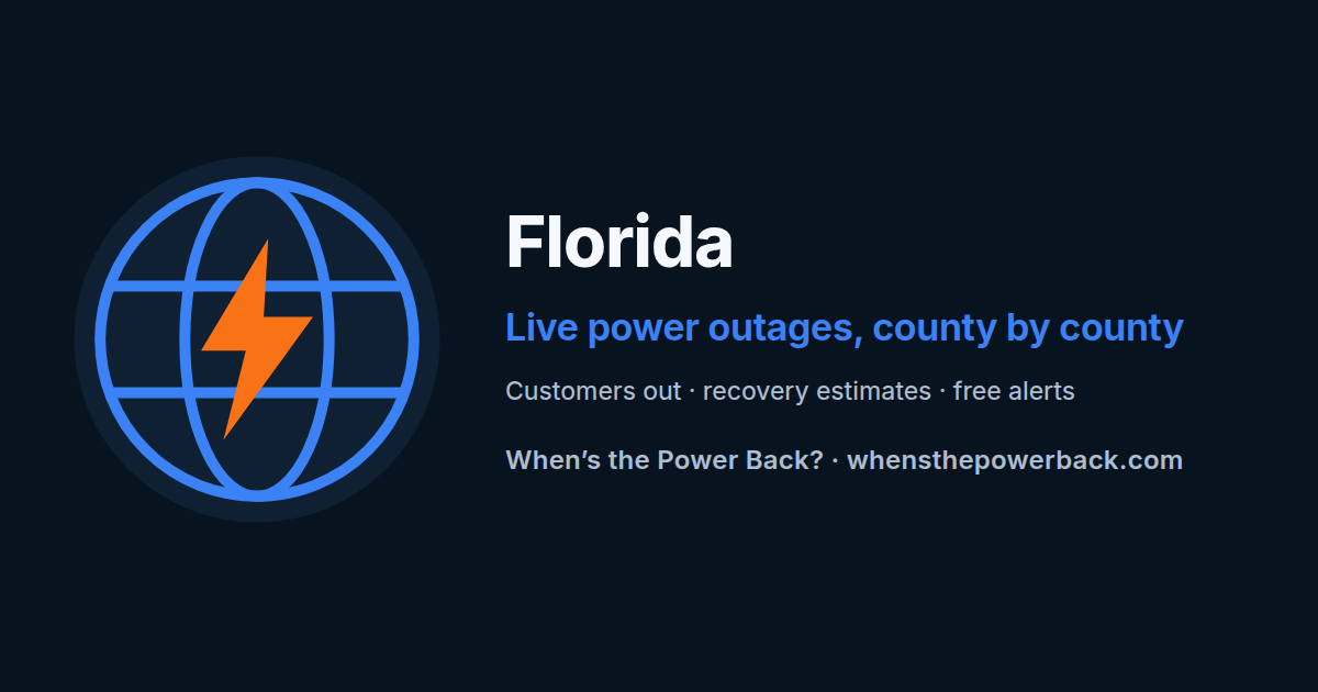 Crestview, FL — live power outage tracker