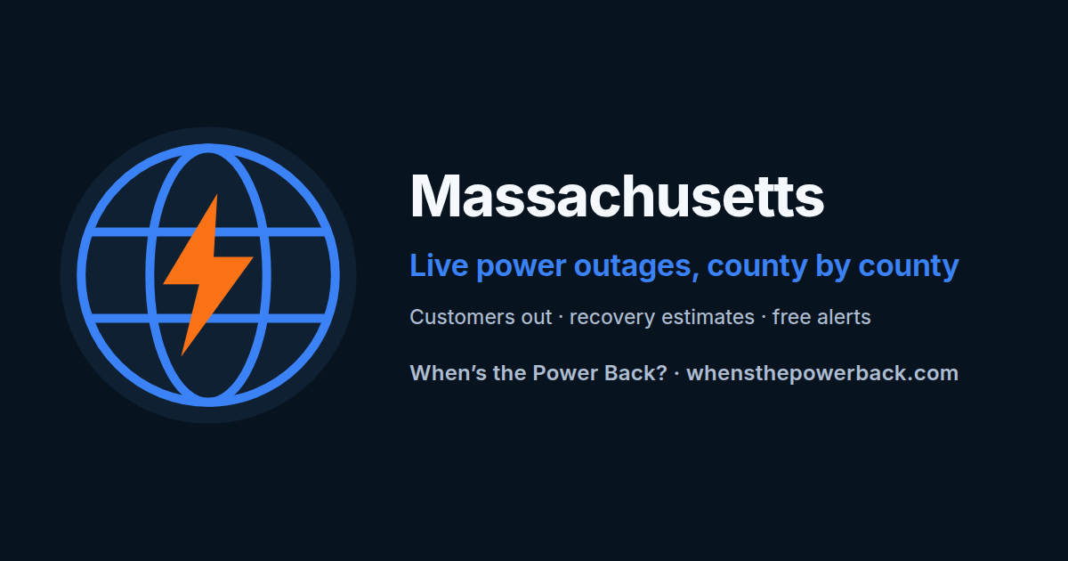 Barnstable Town, MA — live power outage tracker