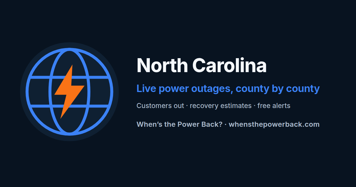 Henderson, NC — live power outage tracker