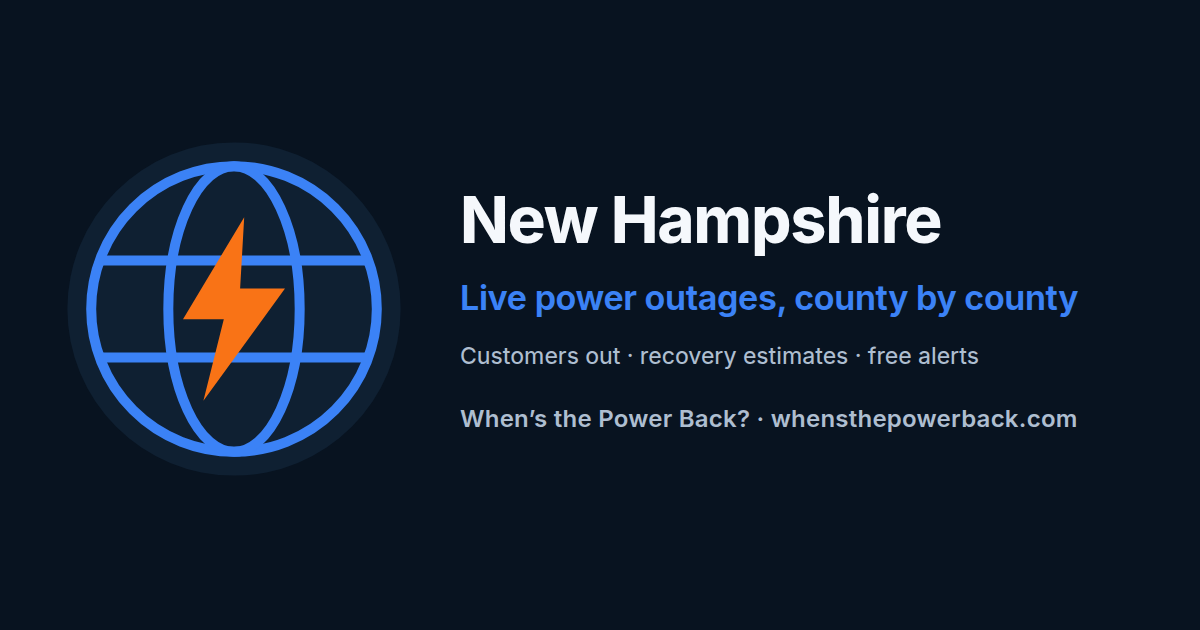 Dover, NH — live power outage tracker