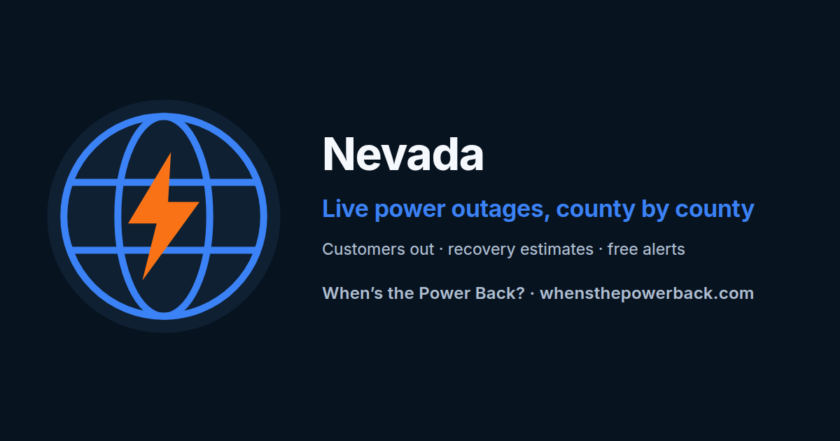 Reno, NV — live power outage tracker