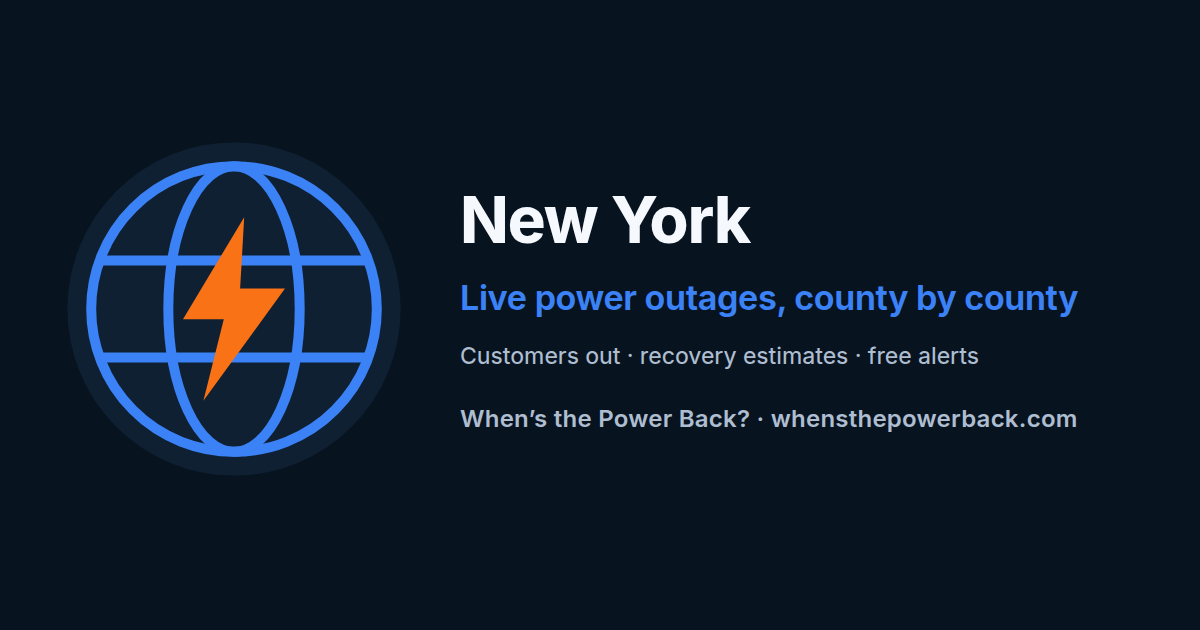 Suffern, NY — live power outage tracker