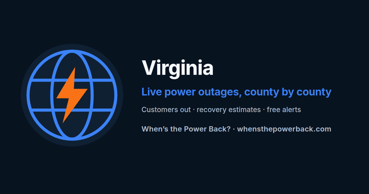 Virginia — live power outage tracker