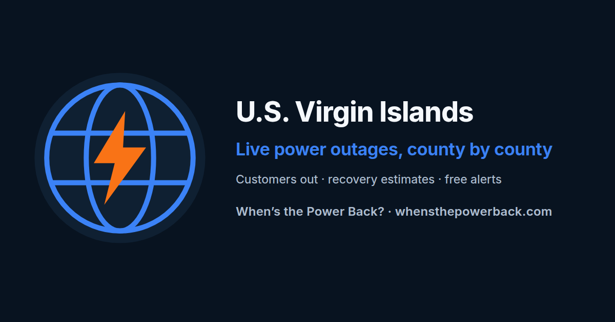 St. Thomas Island, VI — live power outage tracker