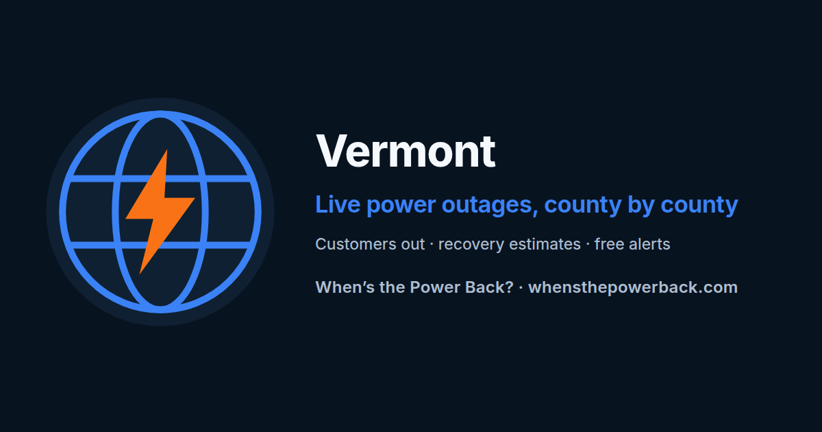 Burlington, VT — live power outage tracker
