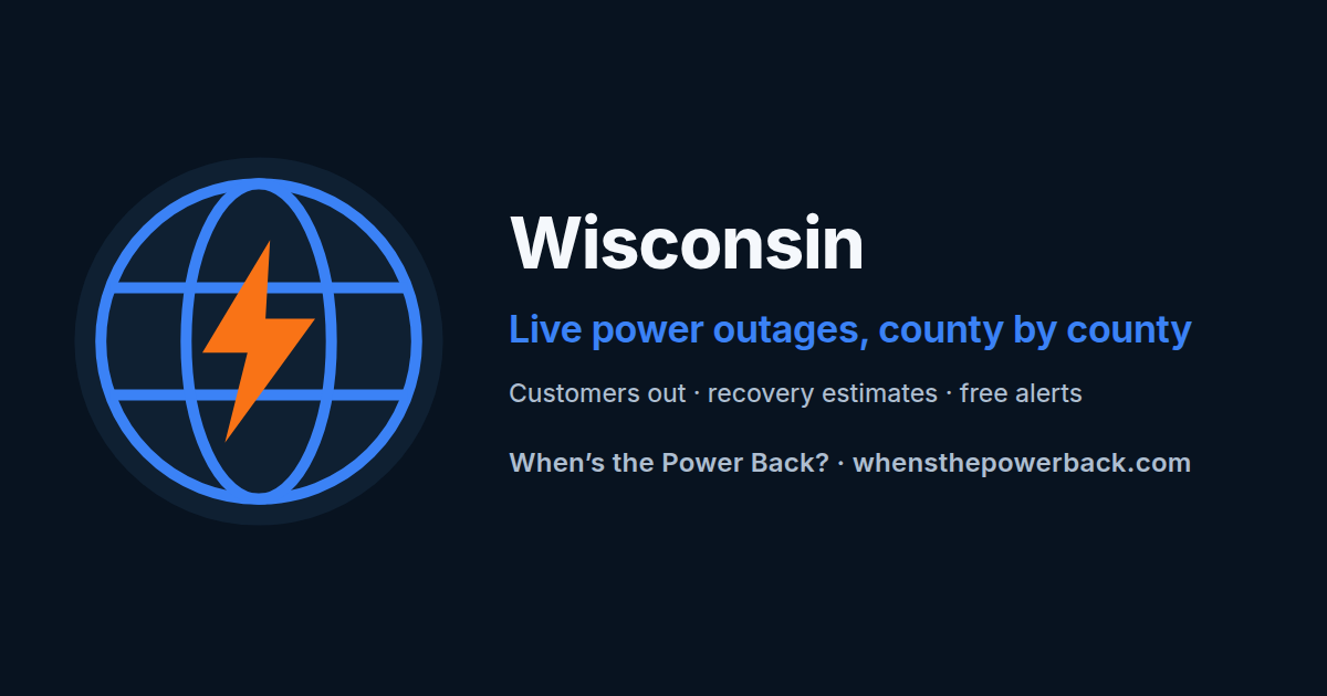 Beaver Dam, WI — live power outage tracker